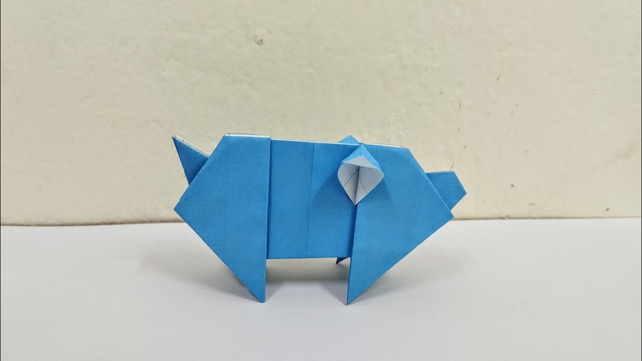 Origami Pig Easy | How To Make an Origami Pig | Origami Tutorial