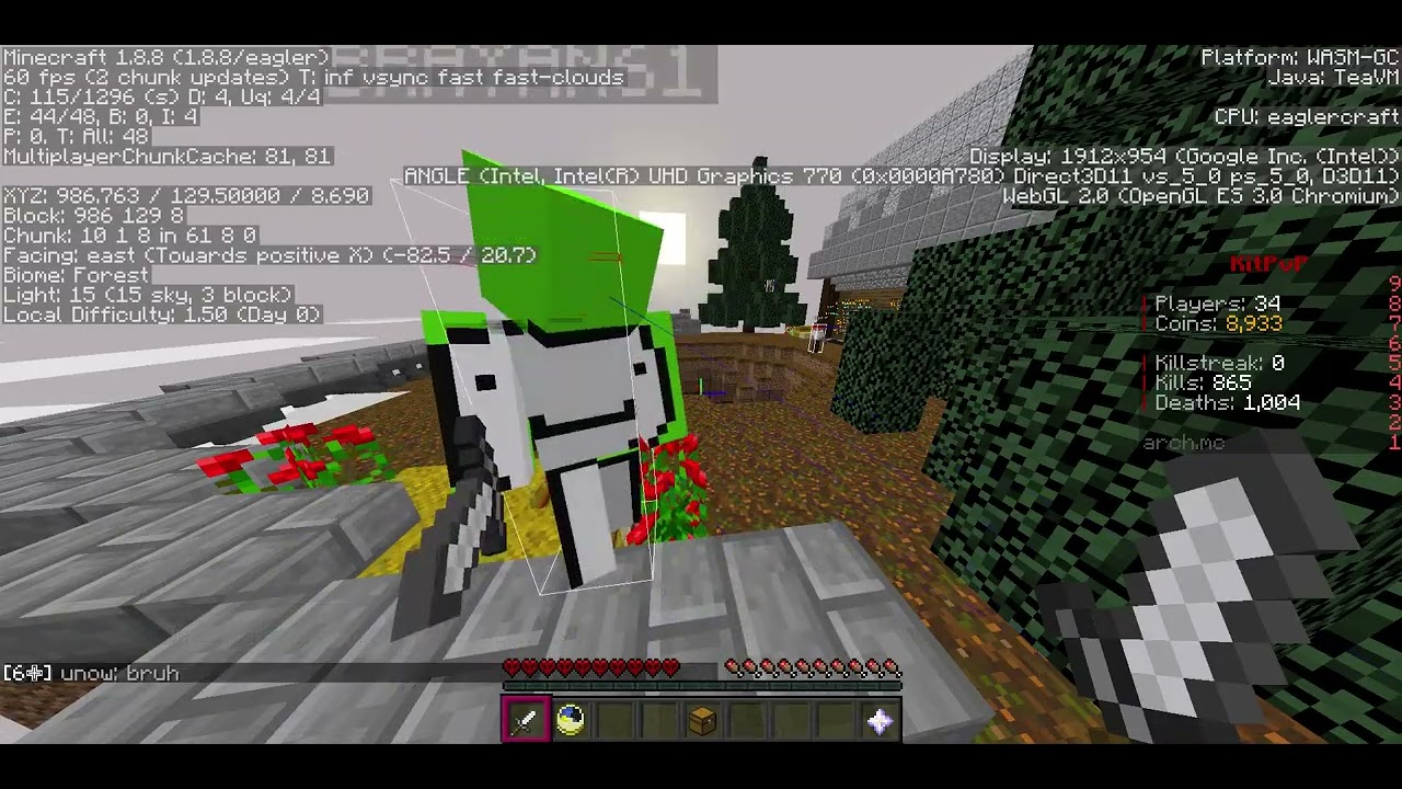 #eaglercraft #minecraft #archmc #kitpvp