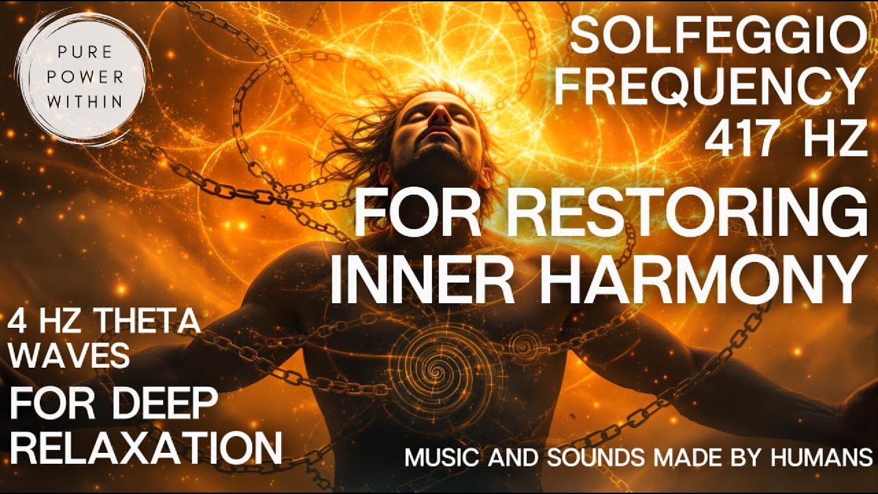 Solfeggio Frequency 417 Hz | Theta Binaural Beats | For Restoring Inner Harmony | Pure Power Within