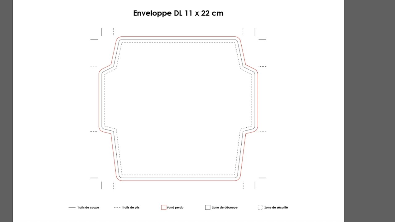 Enveloppe DL ( Planche technique )