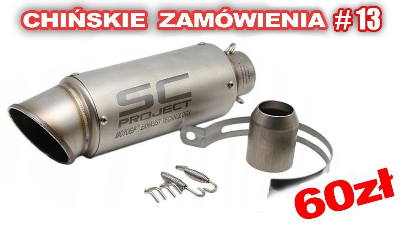 CHIŃSKIE ZAMÓWIENIE #13 | wydech, tłumik SC PROJECT za 60zł [RECENZJA & TEST]