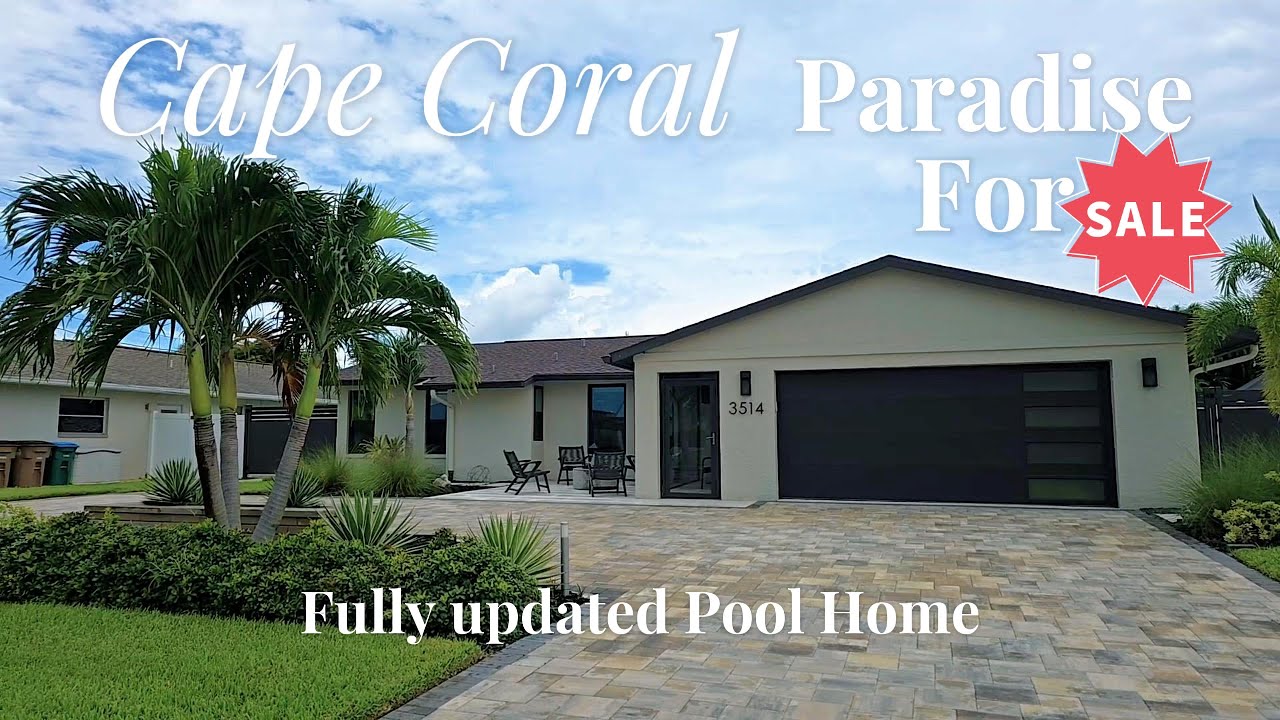 Cape Coral  Pool home for sale (Fully Updated) / 3514 SE 22ND PL #capecoralhomes #homesforsale