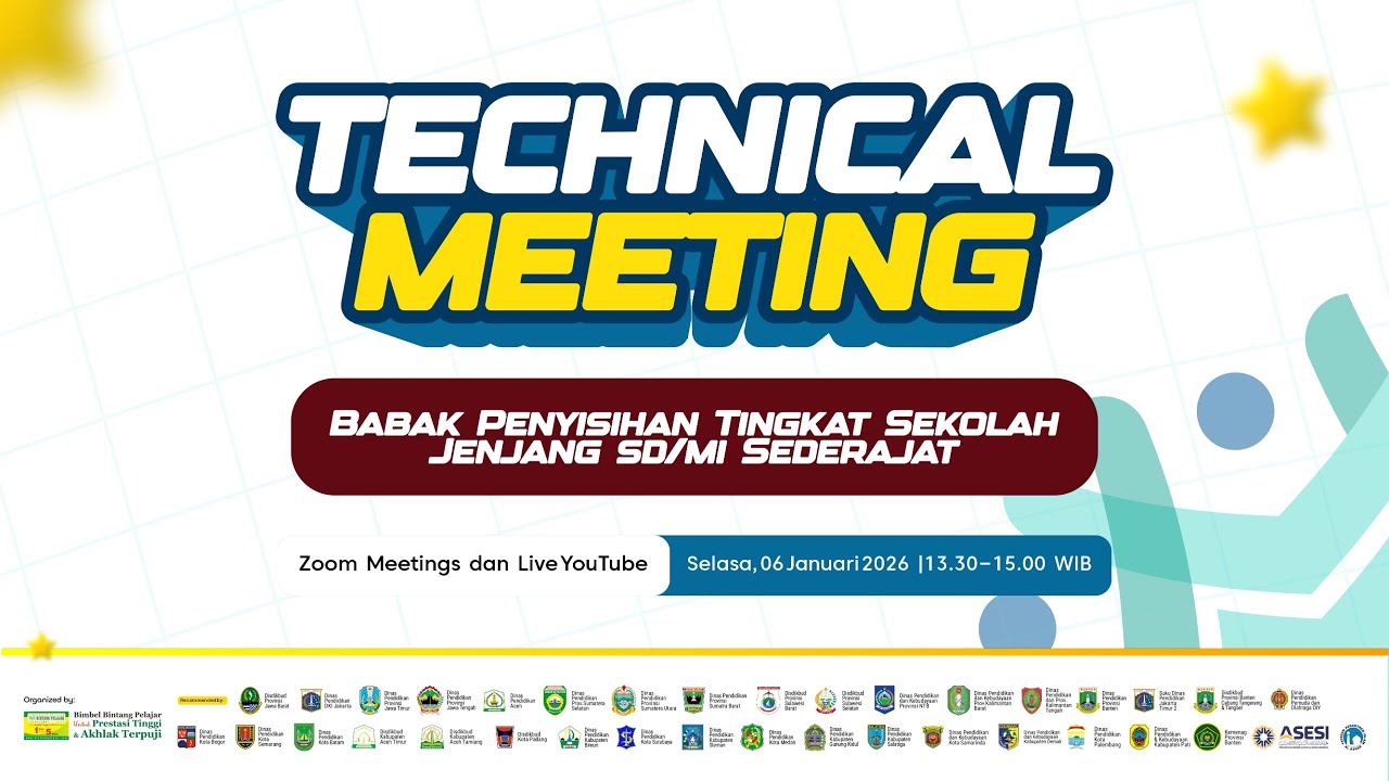 TECHNICAL MEETING TKA BINTANG PELAJAR BABAK PENYISIHAN TINGKAT SEKOLAH JENJANG SD/MI SEDERAJAT
