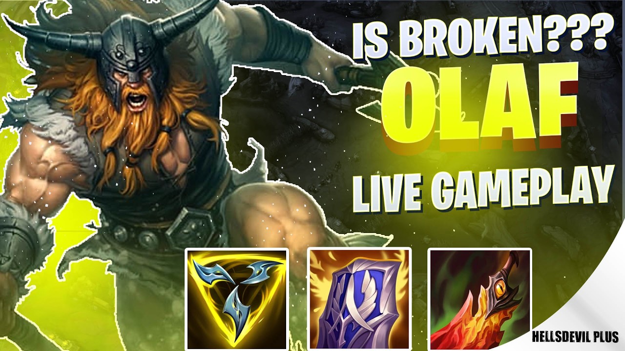 Is Olaf SUPER BROKEN Now? - Wild Rift HellsDevil Plus Gameplay