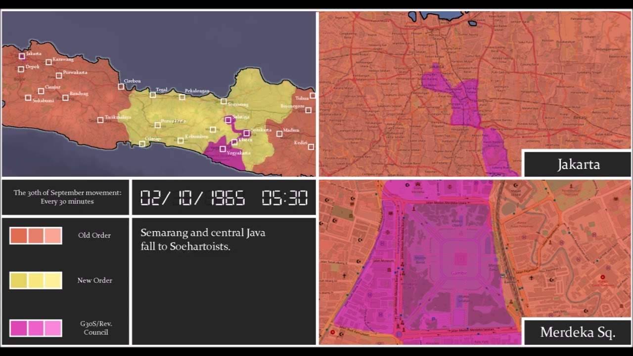 30th of September Movement: every 30 minutes - Gerakan 30 September: setiap 30 menit
