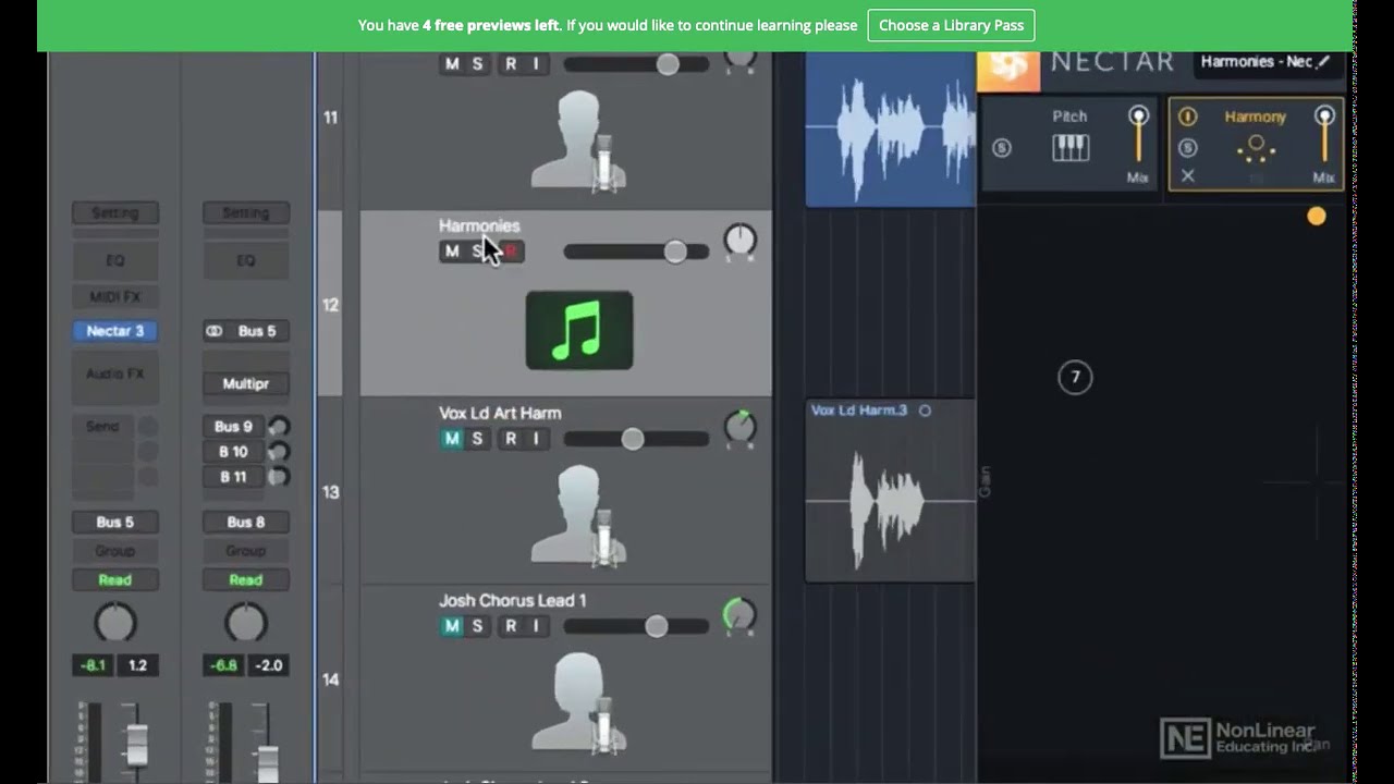 nectar 3 vocal harmonies with midi