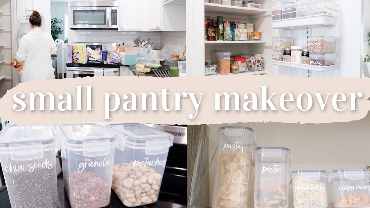 SMALL PANTRY ORGANIZATION | AFFORDABLE PINTEREST PANTRY BEFORE + AFTER | KAYLA BUELL