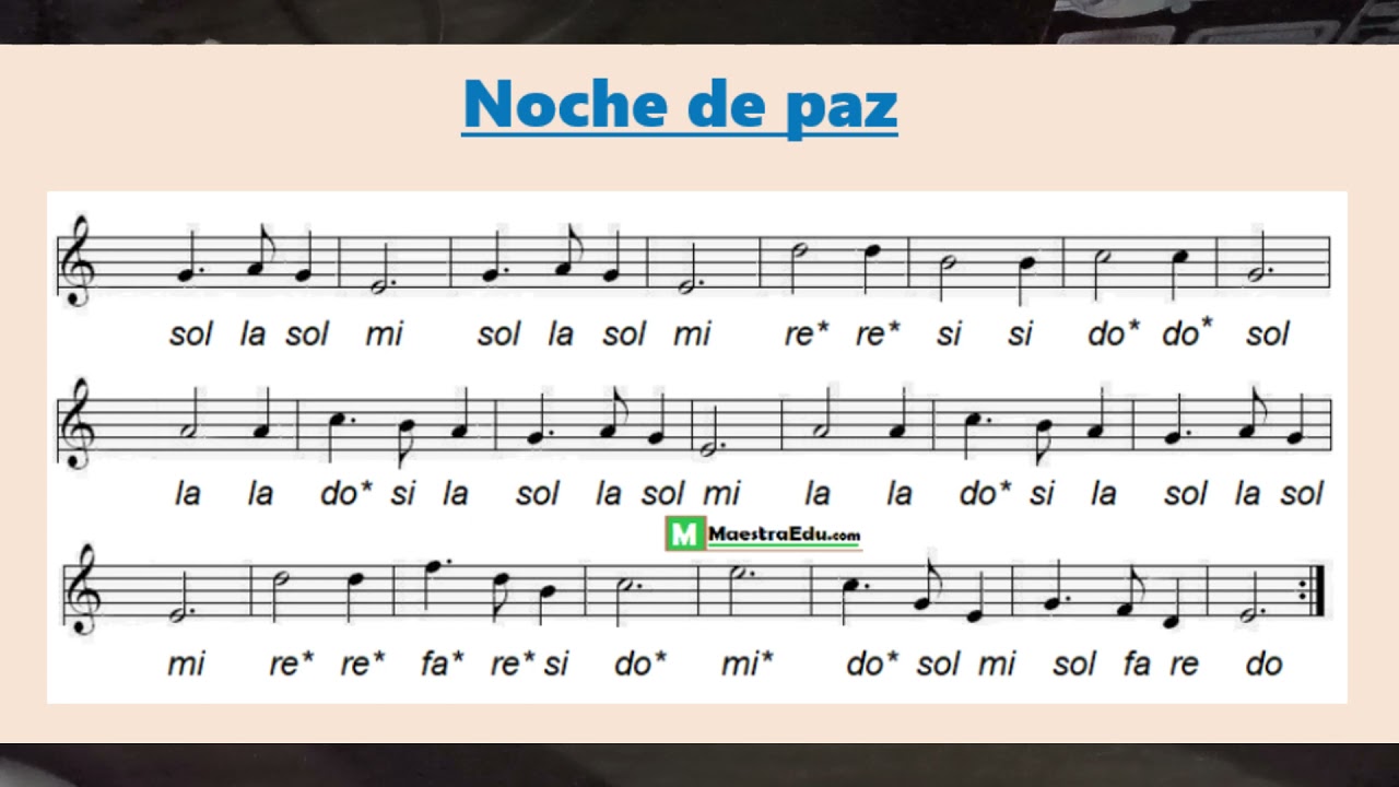Solfeo noche de paz