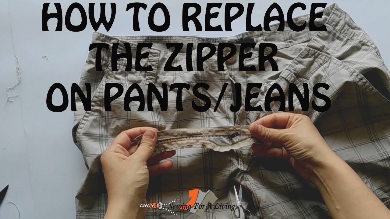 How to replace the zipper on pants with a fly and jeans