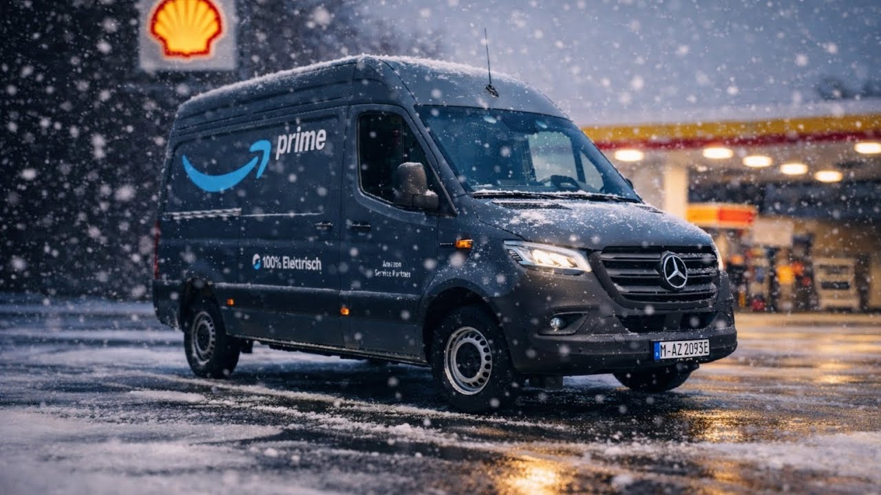 POV: Driving an Amazon Route in Snowy Germany ❄️🚚