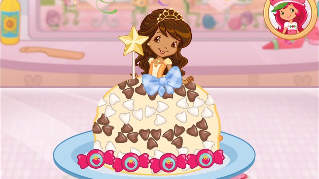 Strawberry Shortcake Bake Shop - Orange Blossom Princess Cake - Fun Cooking Games for Kids