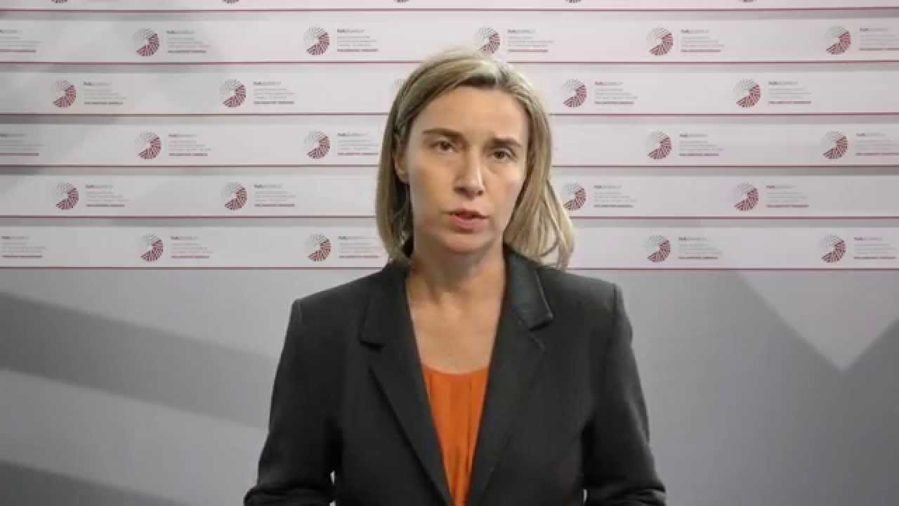 Federica Mogherini's doorstep briefing