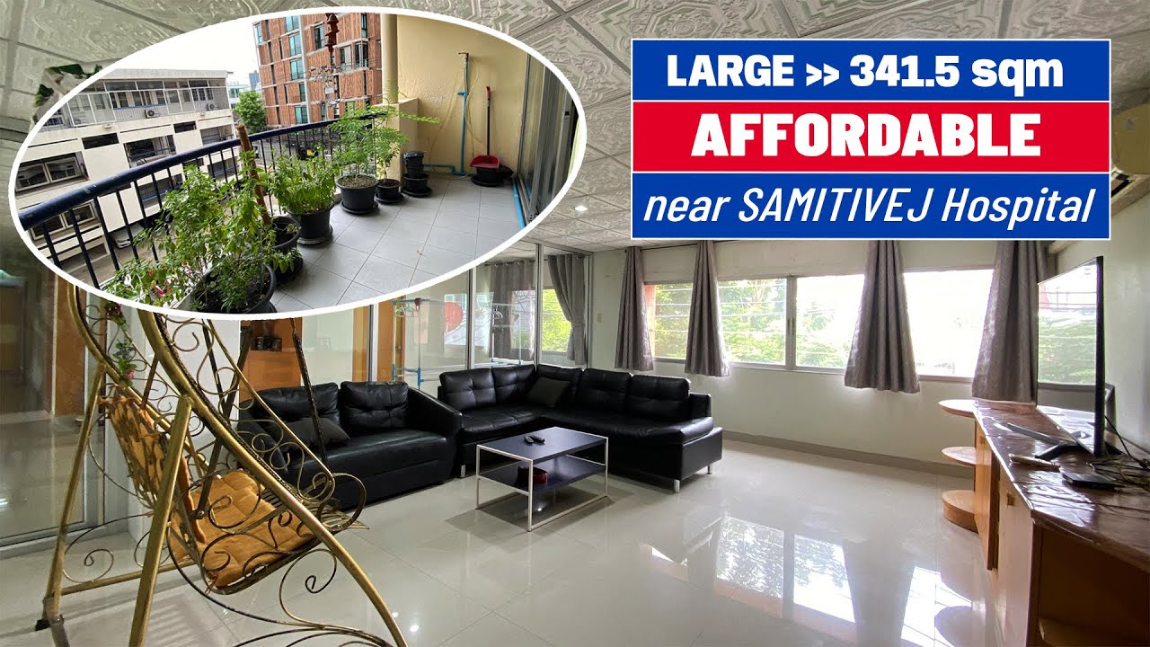Large Affordable Condo Near Samitivej Sukhumvit - Bangkok Property Tour