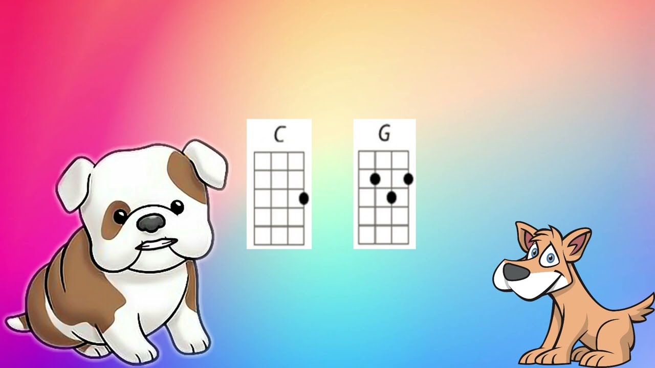 Where oh where has my little dog gone - easy ukulele song for beginners (C & G)