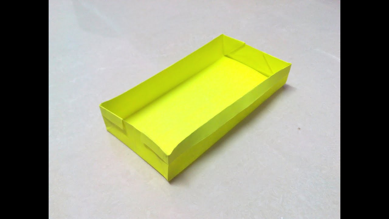 How to make a rectangular origami box.