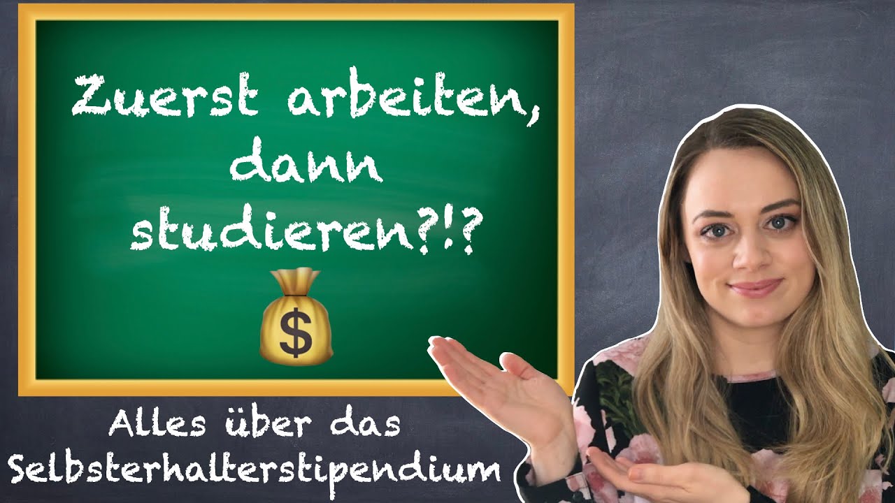 Studienförderung für BERUFSTÄTIGE - Selbsterhalter_innenstipendium