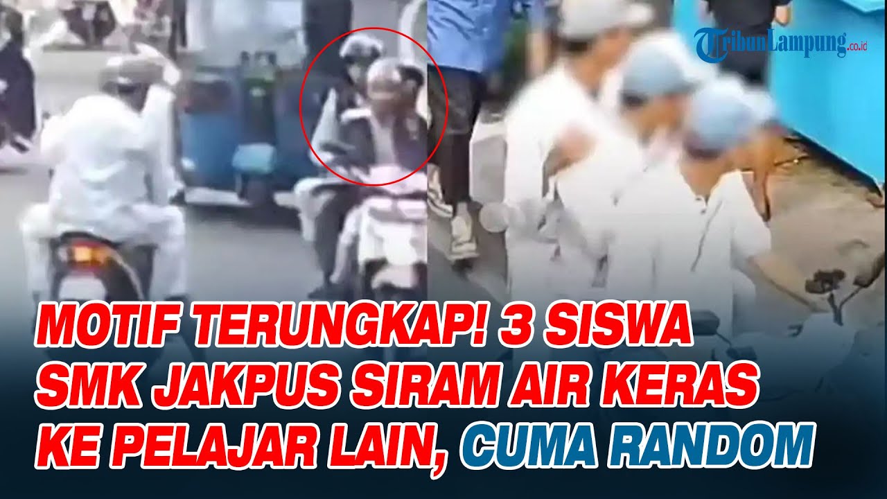 Motif 3 Siswa SMK di Jakpus Siram Air Keras ke Pelajar Lain, Cuma Random
