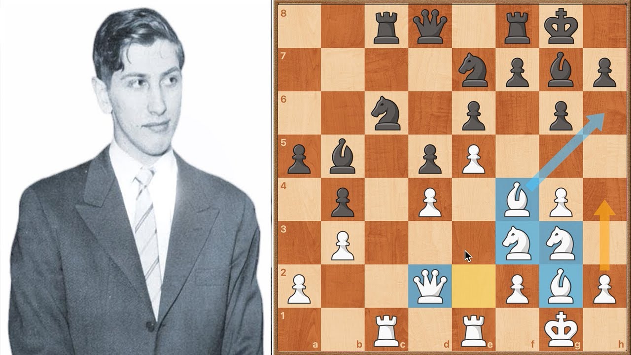 🚨 Bobby Fischer HUMILLLA a Oscar Panno en Ajedrez con el Ataque Indio de Rey