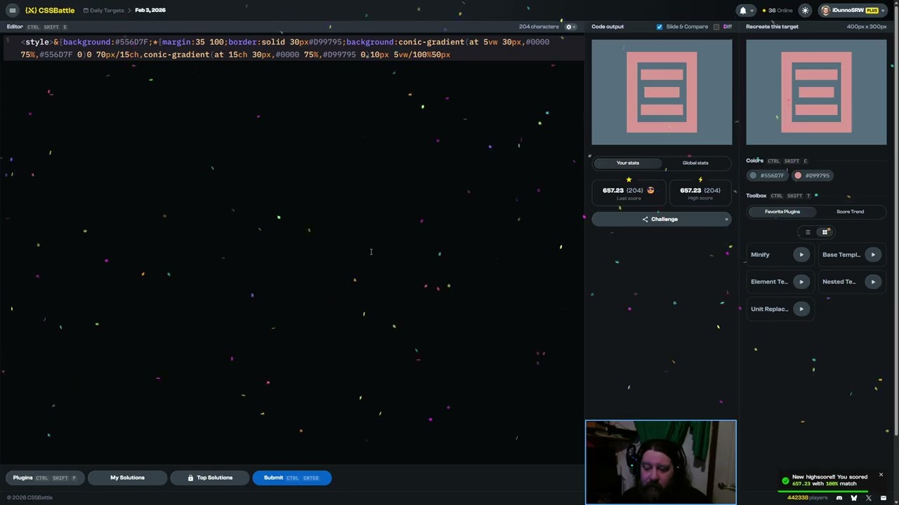 CSS Battle 2026-02-03