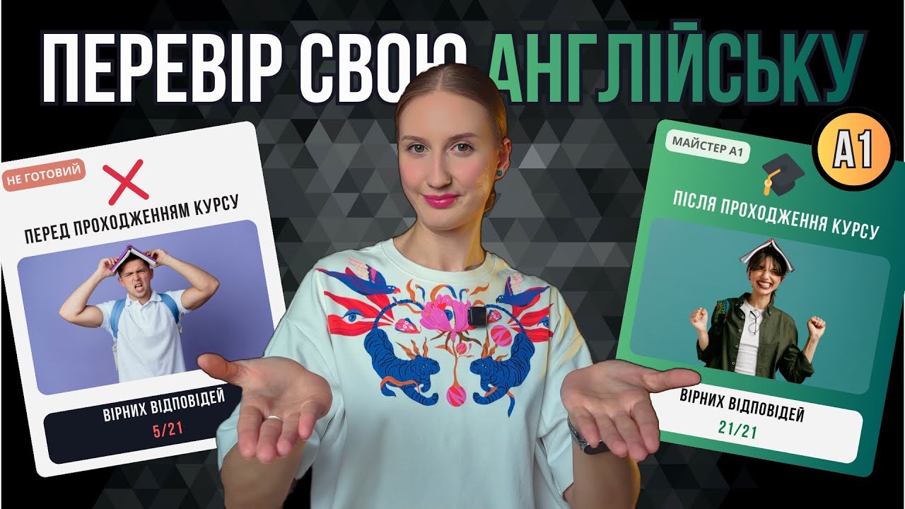 Перевір свою англійську | Тест базової граматики | Фінальний тест курсу