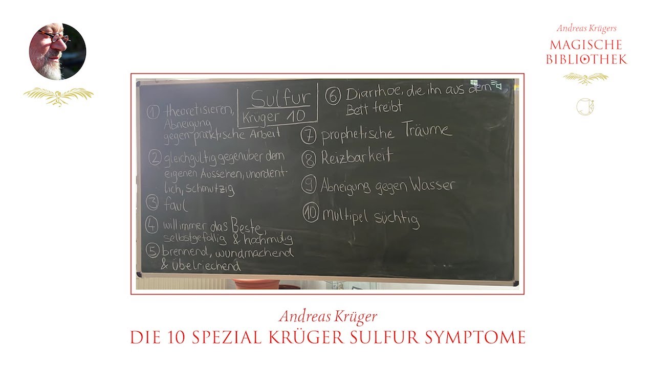 Andreas Krüger | Sulfur | Die 10 Spezial Krüger Symptome