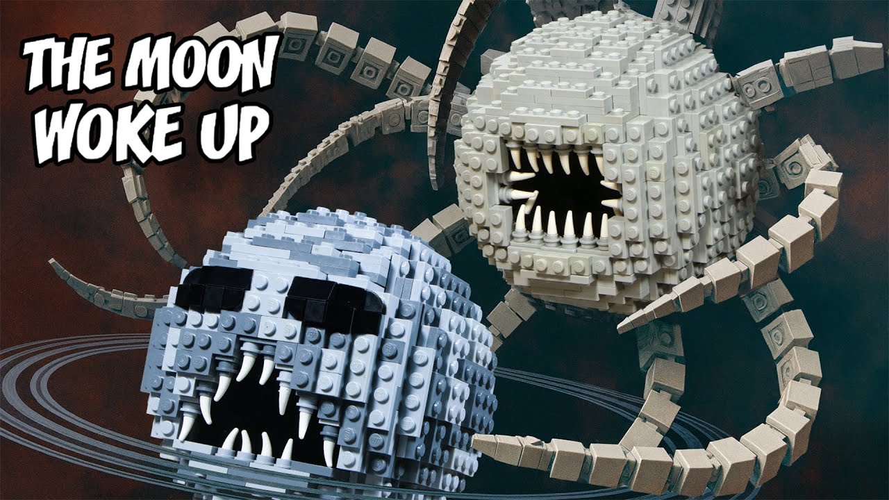 The Moon Wakes Up's Alive: Lego Terrifying Alient Patricia Space Creature Destroys All Universe
