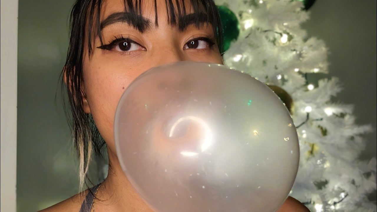 ASMR Chewing Dubble Bubble And Super Gum , Blowing Bubbles , Chewing Sounds + Rambles
