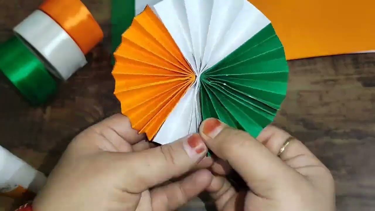 Tiranga Badge🇮🇳🇮🇳 India Flag Badge🧡🌼💚🇮🇳🇮🇳🇮🇳🇮🇳🇮🇳🇮🇳 #diy  #india #independenceday #15august #craft 
