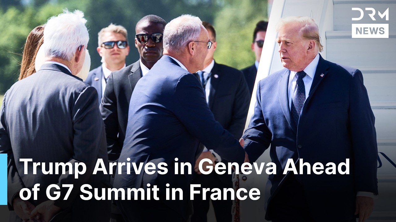 HISTORIC ARRIVAL: President Trump Lands in Geneva Ahead of G7 Summit in Evian-les-Bains | AC1N