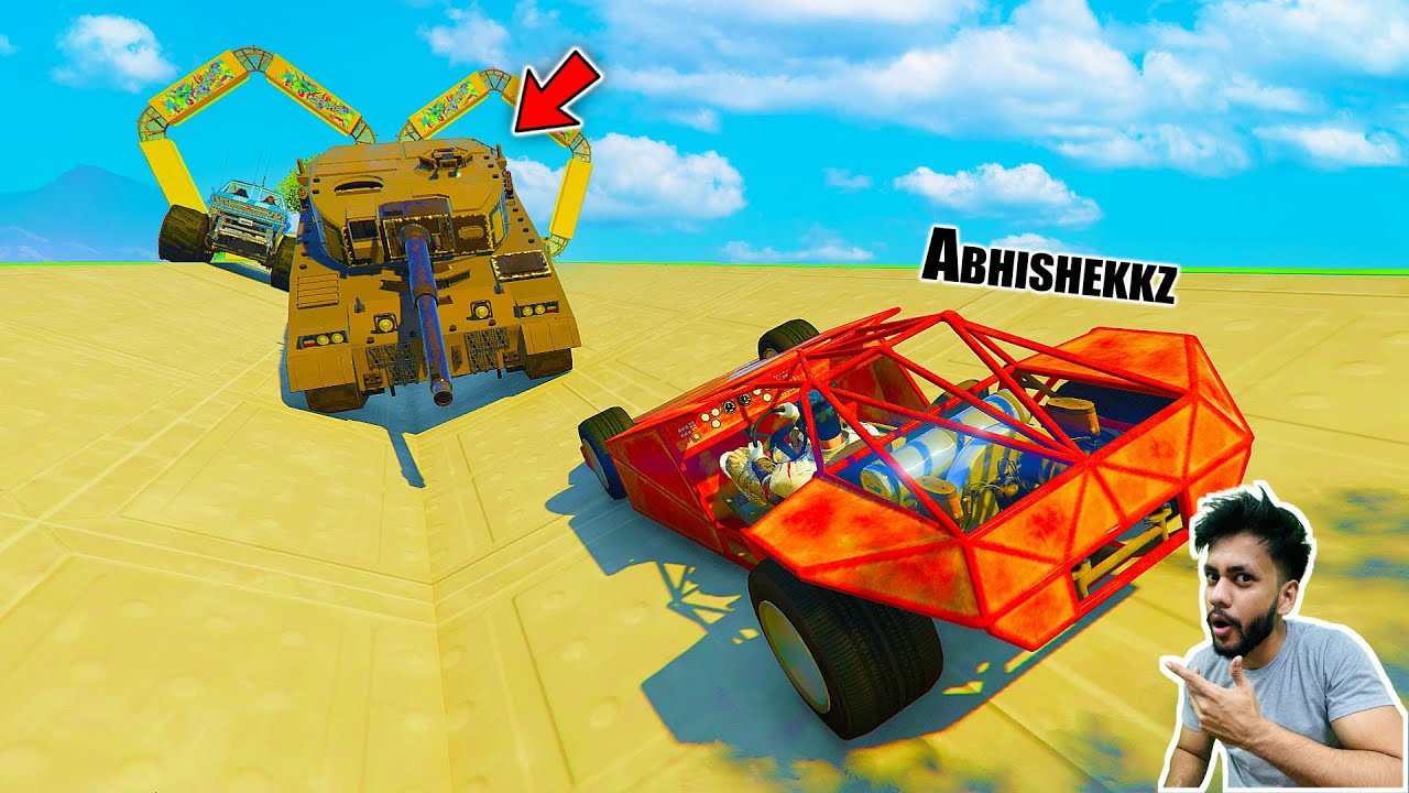 Tanks Vs Ramp Buggy Face To Face Race GTA 5