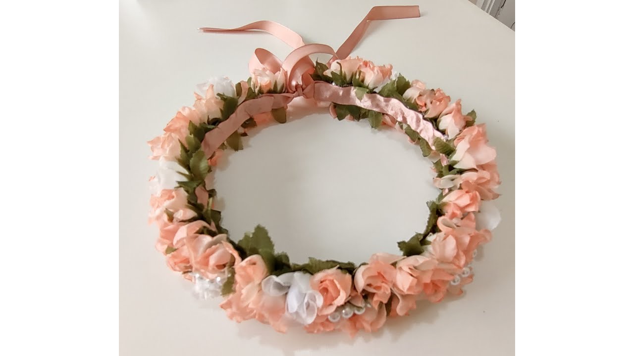 Coroa de Flores ! passo a Passo ! By Artes de Luxo ! DIY Wreath of flowers