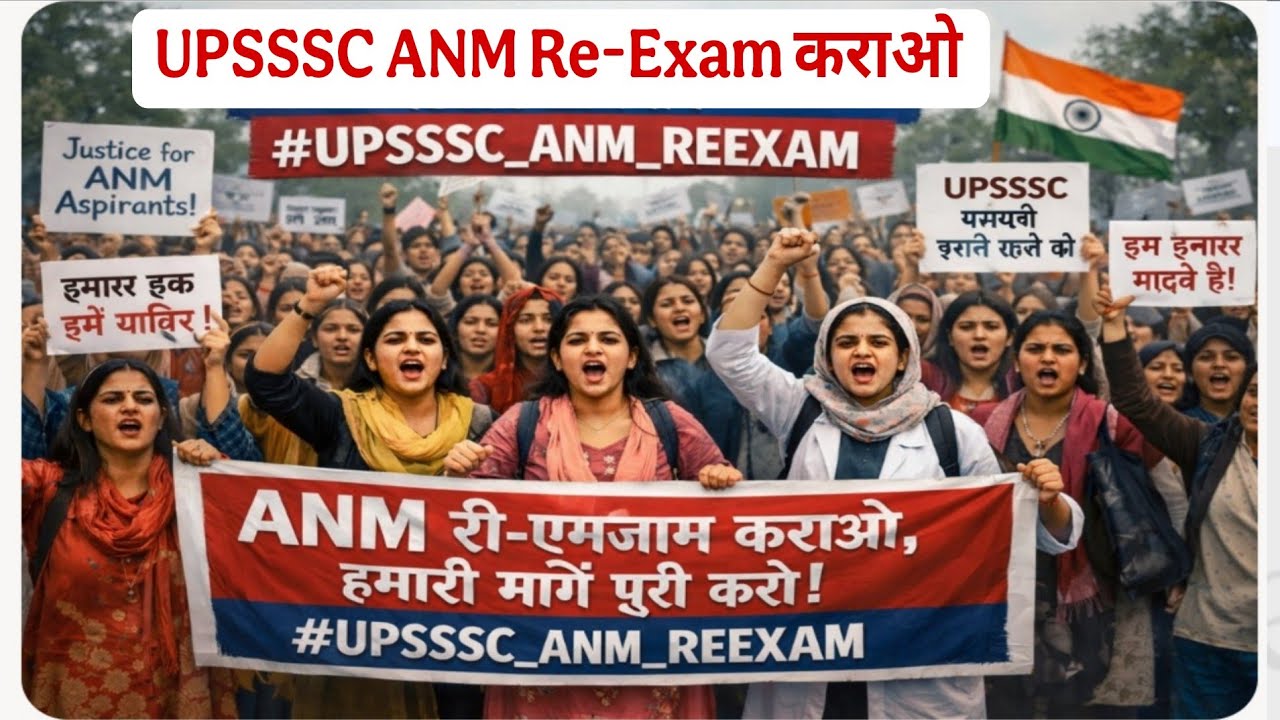 UPSSSC ANM RE EXAM KARAO, QUESTION OUT OFF SYLLABUS, ANM UPSSSC Re Exams ho