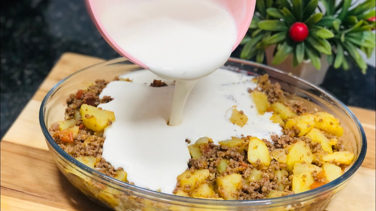 VOCÊ NUNCA PROVOU NADA IGUAL!COZINHE BATATAS COM CARNE MOÍDA NA SUA CASA! Receitinhas Com Amor🥰