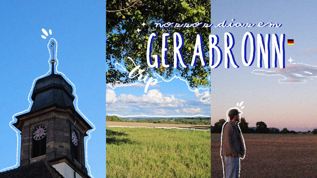 Trip #15 | No silêncio de Gerabronn, na Alemanha 🇩🇪: conhecendo a cidade e amassando um kebab 🥙⛪✨