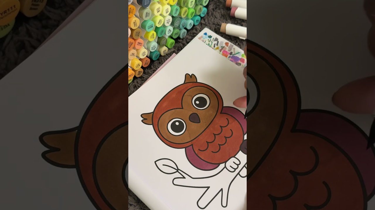 Sweet & Cute Animal Coloring 🦉Stress Relief Coloring Time