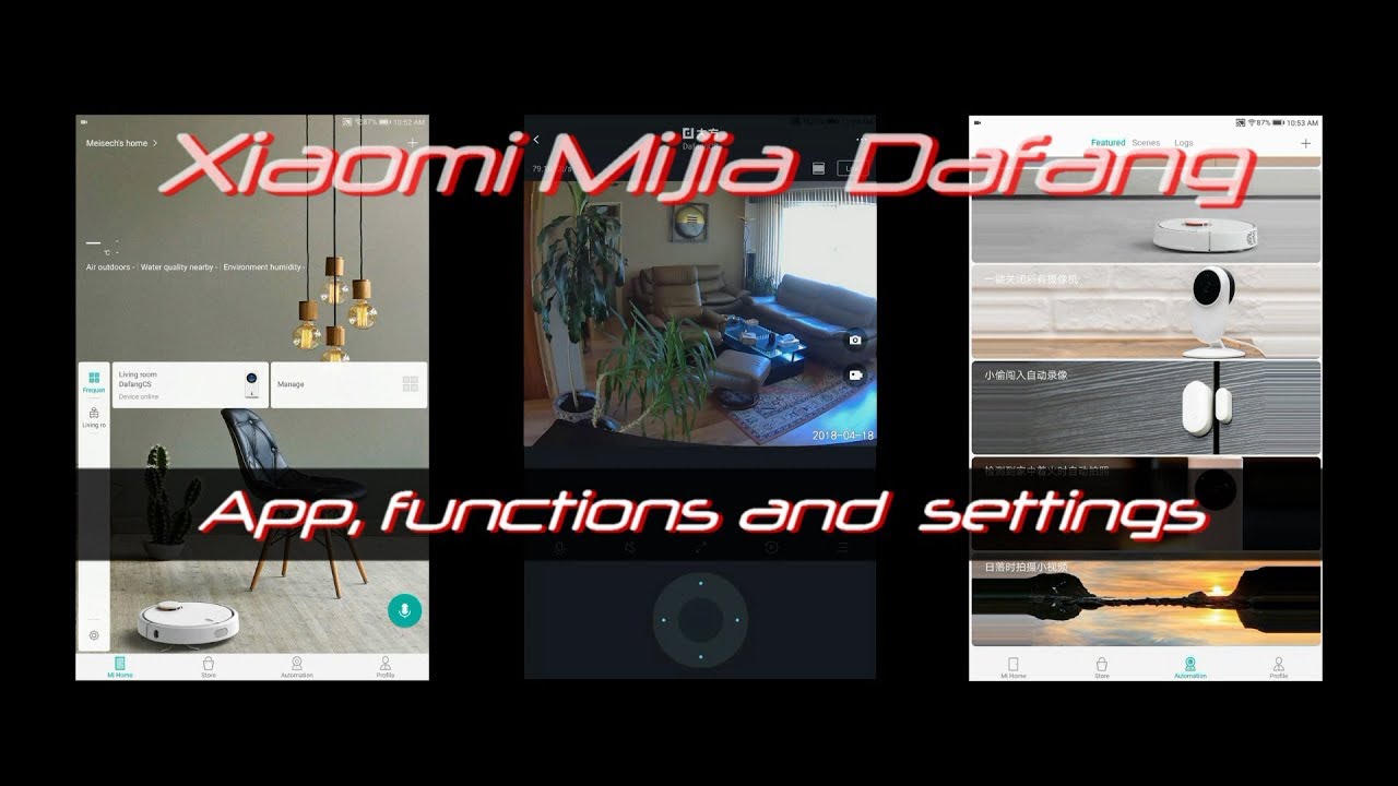 Xiaomi Dafang - Part 2 - MI home app