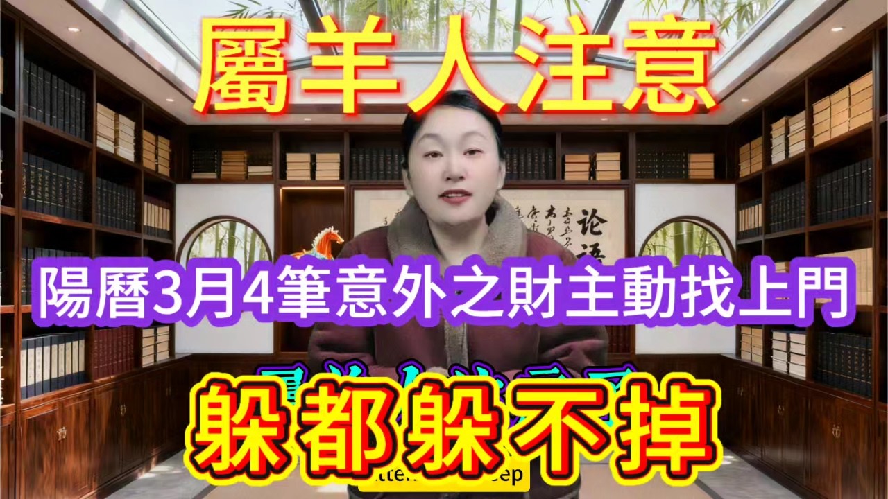 屬羊人注意！3 月一到 不用刻意求財，這4筆意外之財會主動找上門，躲都躲不掉！#財富 #補財庫旺財氣 #運勢 #命理