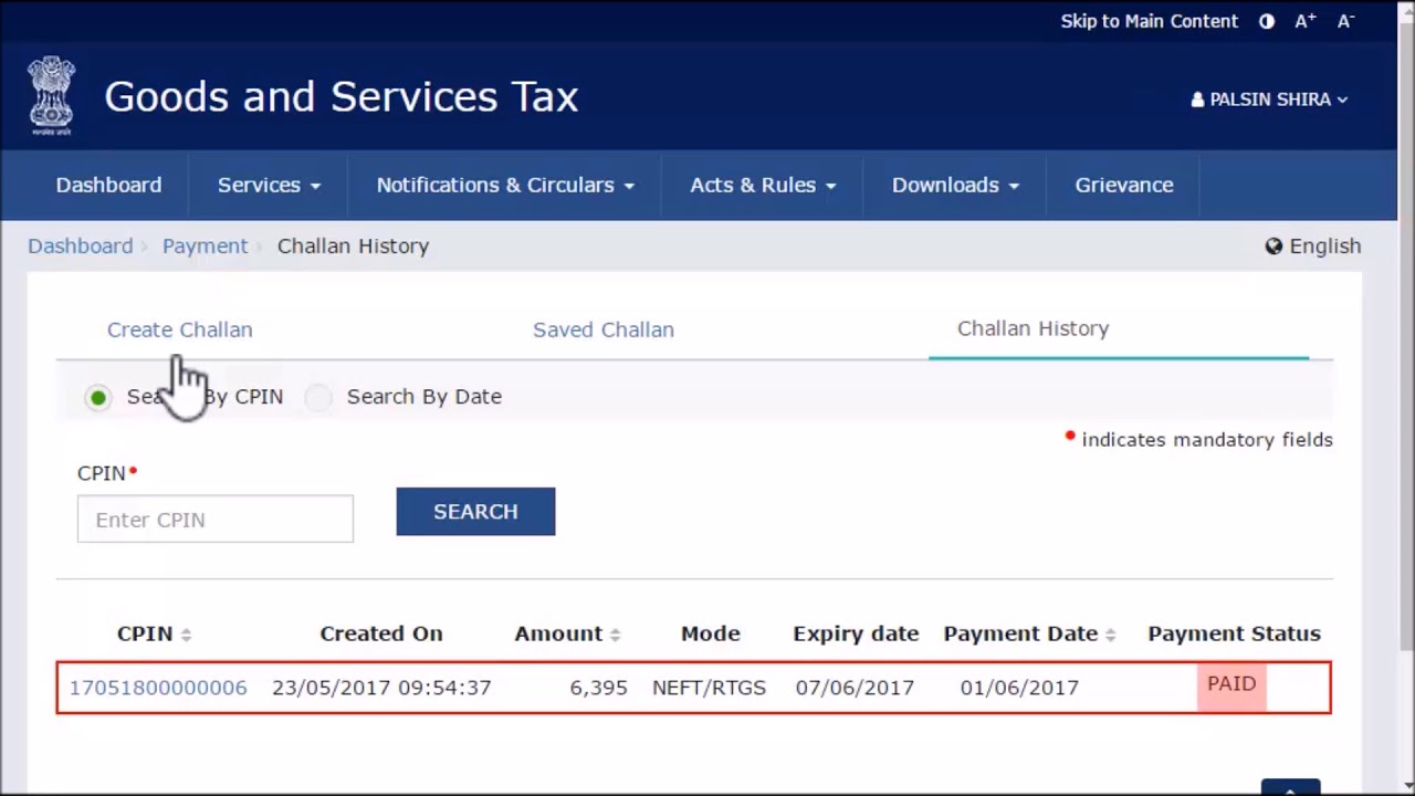 How to Link GST Payment by NEFT or RTGS to GST Challan||LIVE DEMO||