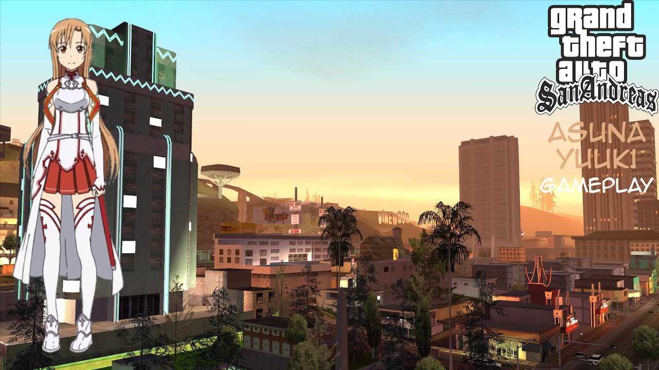 GTA San Andreas - Asuna Yuuki (Gameplay)
