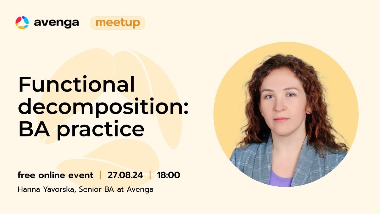 Functional decomposition: BA practice