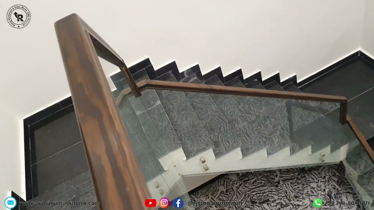 Staircase Glass Railing | How to make stair railing  | Staircase Railing | Serie | Railing