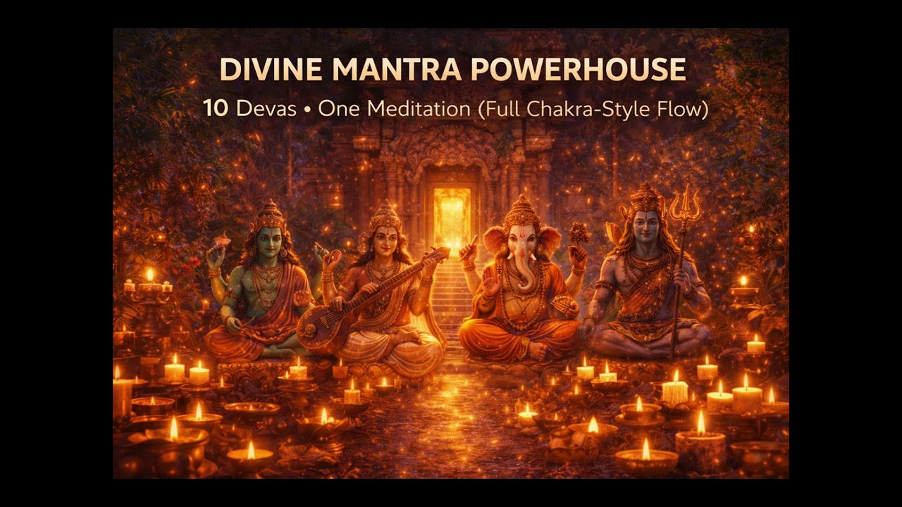 DIVINE MANTRA POWERHOUSE — 10 Devas • One Meditation Full Chakra Style Flow