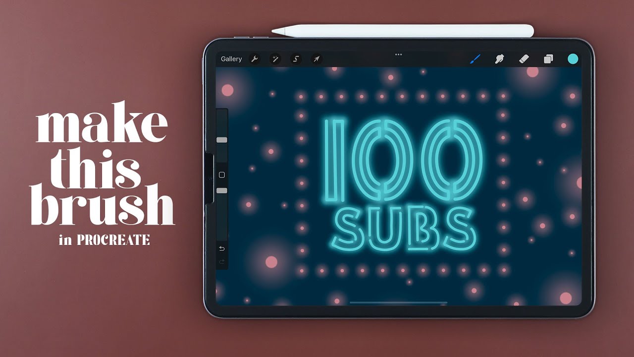 Создание светящейся кисти в PROCREATE