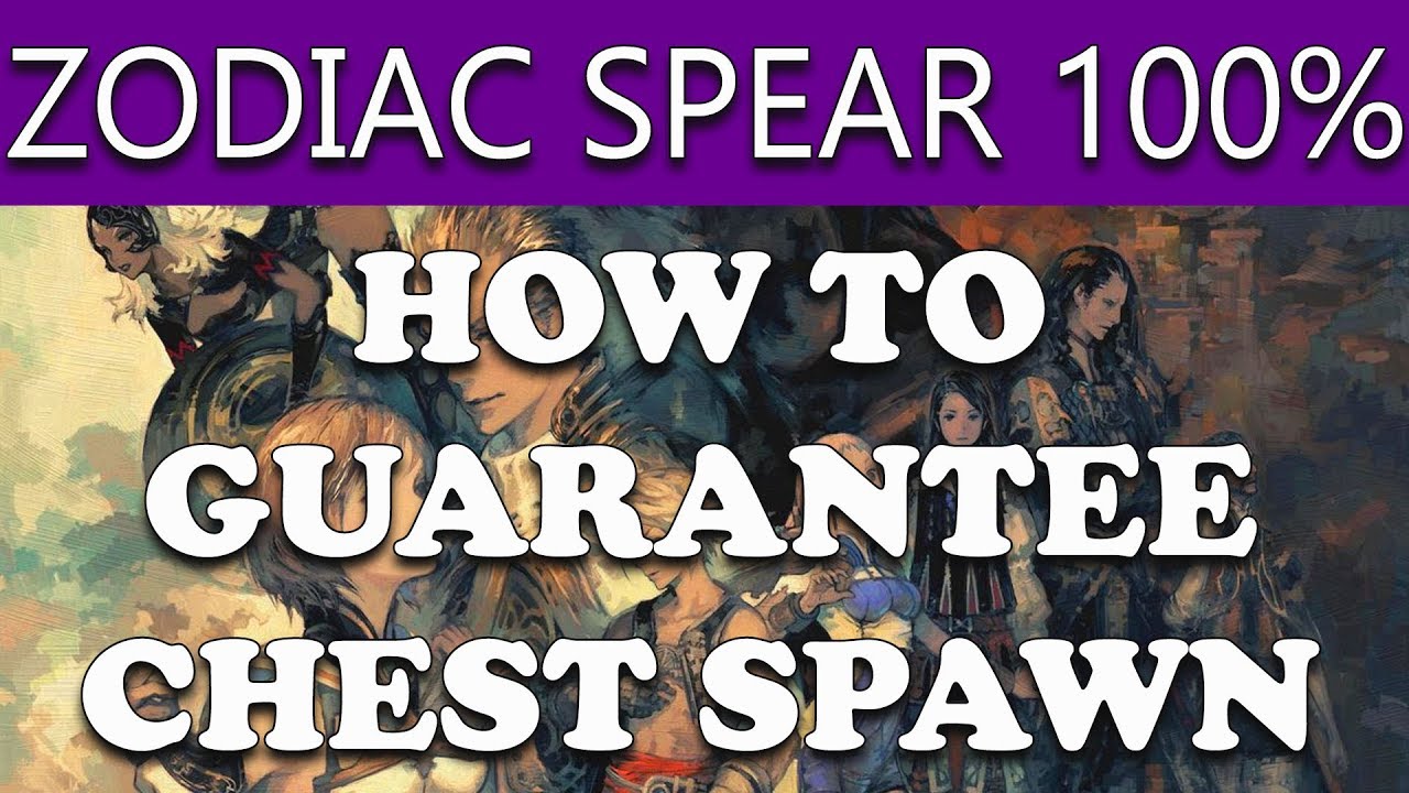 Final Fantasy XII The Zodiac Age HOW TO GET ZODIAC SPEAR - AN ULTIMATE WEAPON - 100% REKS METHOD