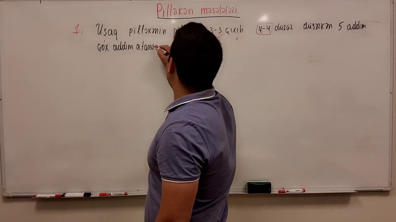 # ibtidai riyaziyyat Pilləkən məsələlərinin praktik izahı