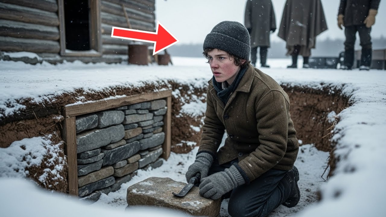 Neighbors Laughed When He Built a Buried Stone Wall — Until His Cabin Stayed 35° Warmer All Winter