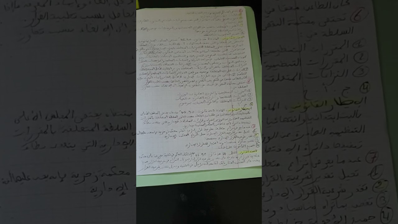 تصحيح إمتحان المحاماة 2023 المادة الإدارية