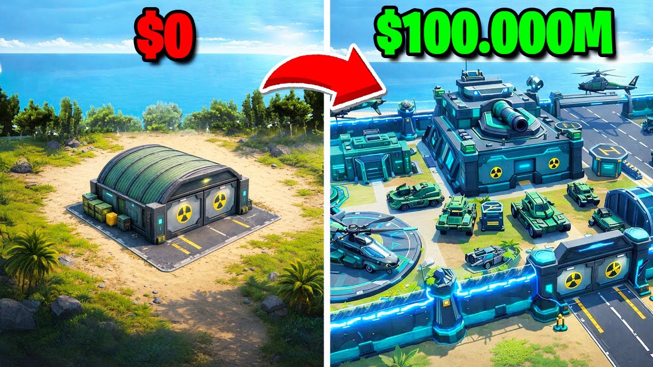 Qué tan rápido puedo llegar a 100.000M EN UNA BASE MILITAR ? 😱 | Roblox War Tycoon