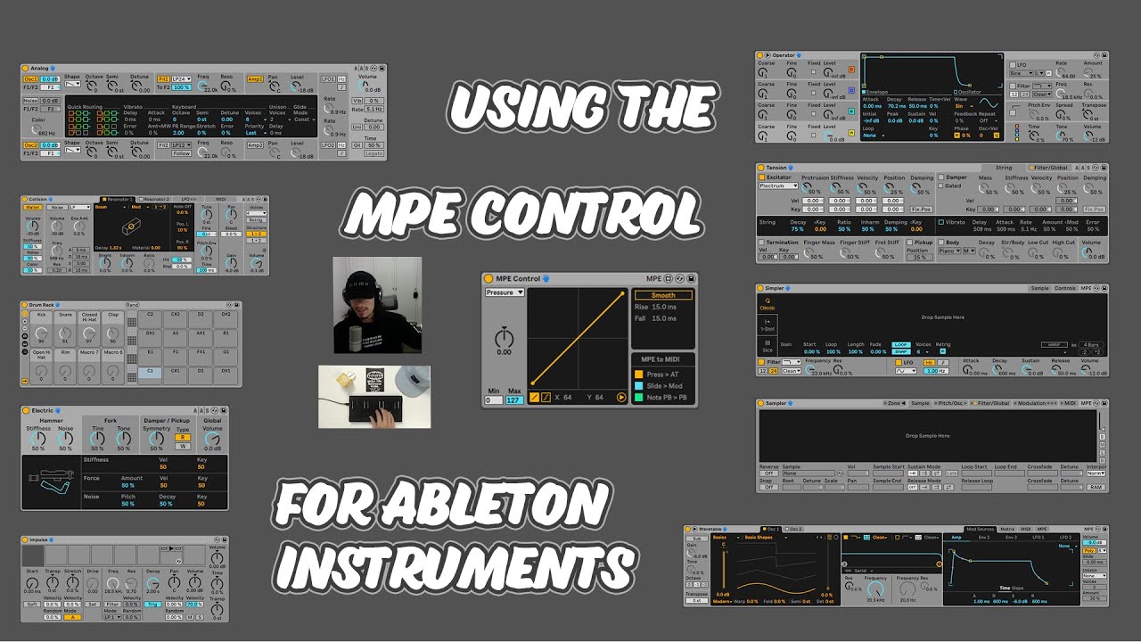 Using the MPE Control MIDI Effect for Ableton Instruments | Ableton Live 11 Tutorial