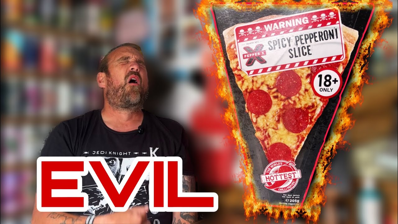 Iceland Pepper X Spicy Pepperoni Pizza Slice - Worlds Hottest Pizza